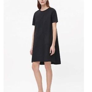 COS Draped-Back Cotton Dress